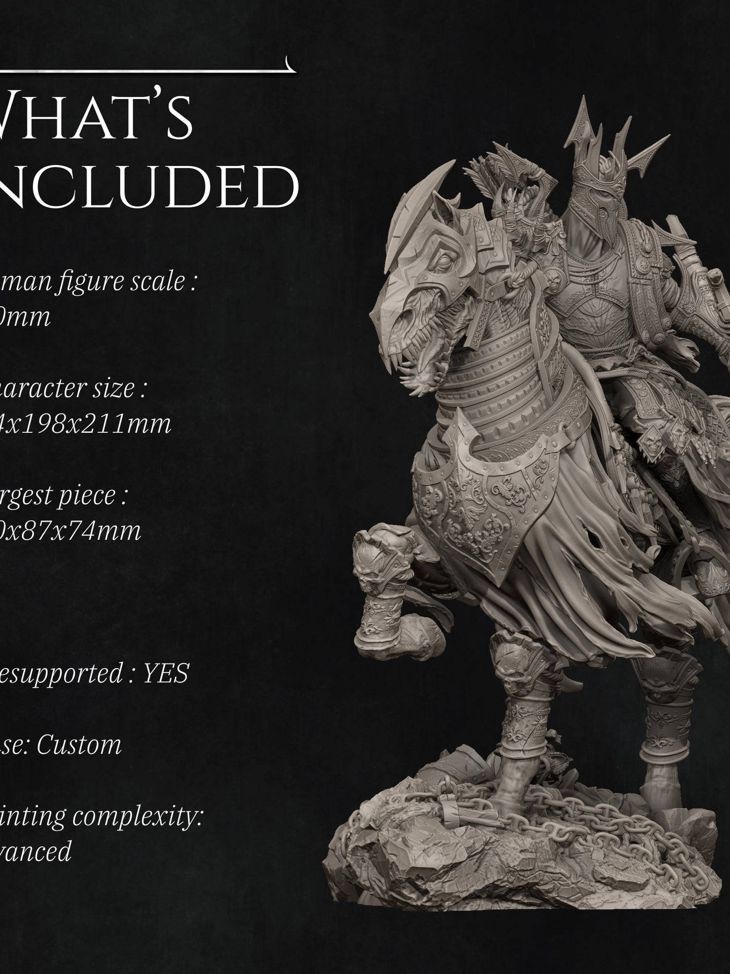 Conquest: The Four Horsemen Miniature Resin Model Kit | by Nerikson