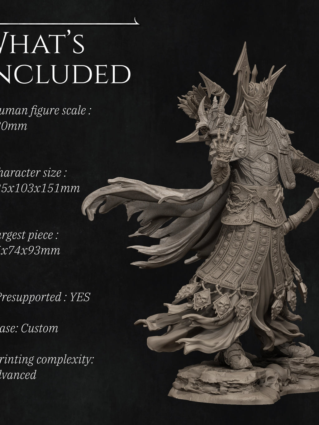 Conquest: The Four Horsemen Standalone Miniature Resin Model Kit | by Nerikson