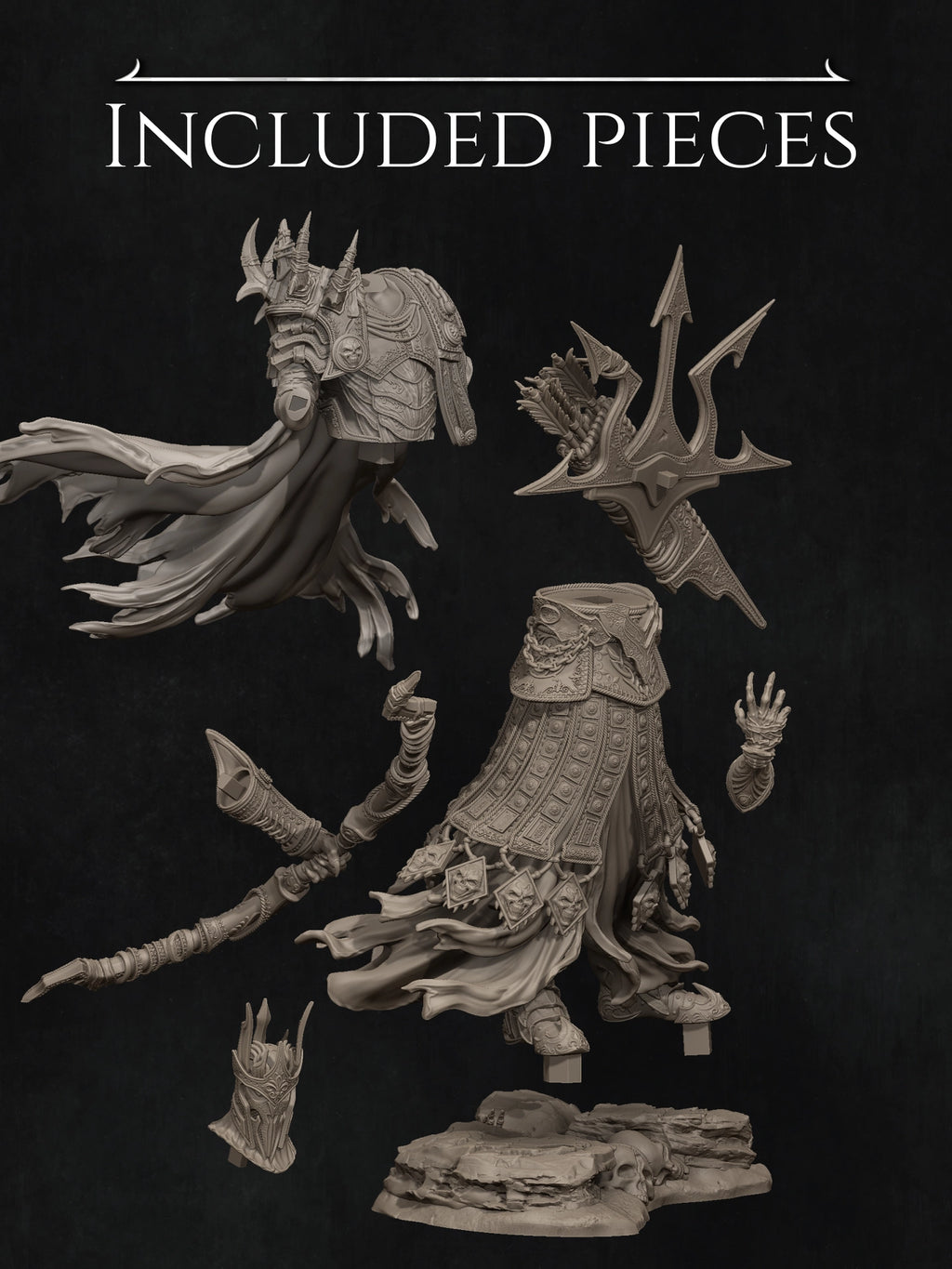 Conquest: The Four Horsemen Standalone Miniature Resin Model Kit | by Nerikson