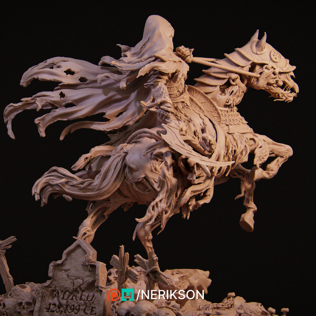Death: The Four Horsemen Miniature Resin Model Kit | by Nerikson