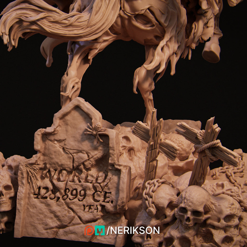 Death: The Four Horsemen Miniature Resin Model Kit | by Nerikson