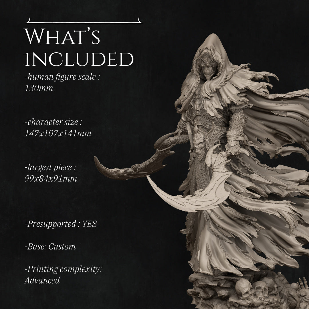 Death: The Four Horsemen Standalone Miniature Resin Model Kit | by Nerikson