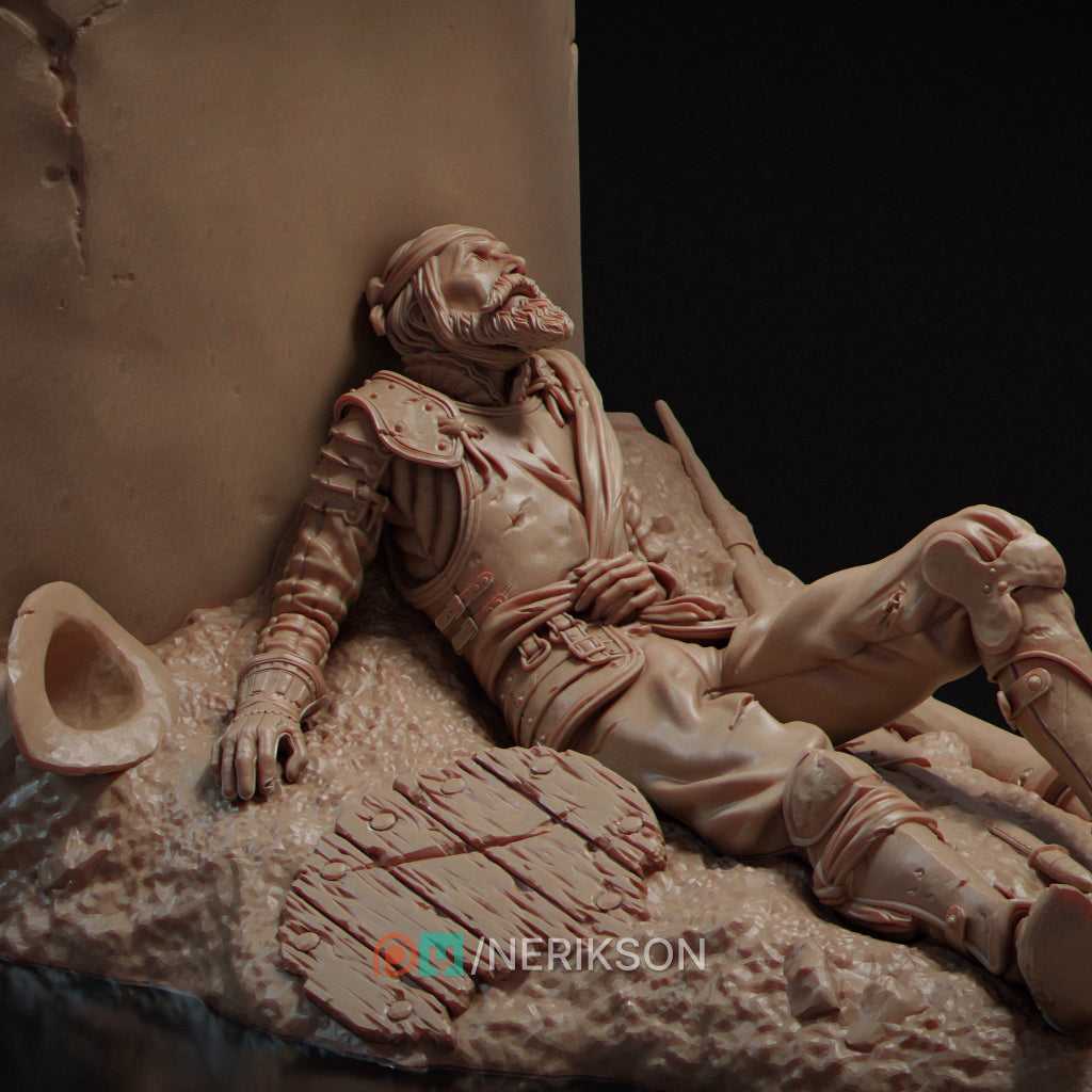 Don Quixote – The Tragedy of Dreams Diorama Miniature Resin Model Kit | by Nerikson