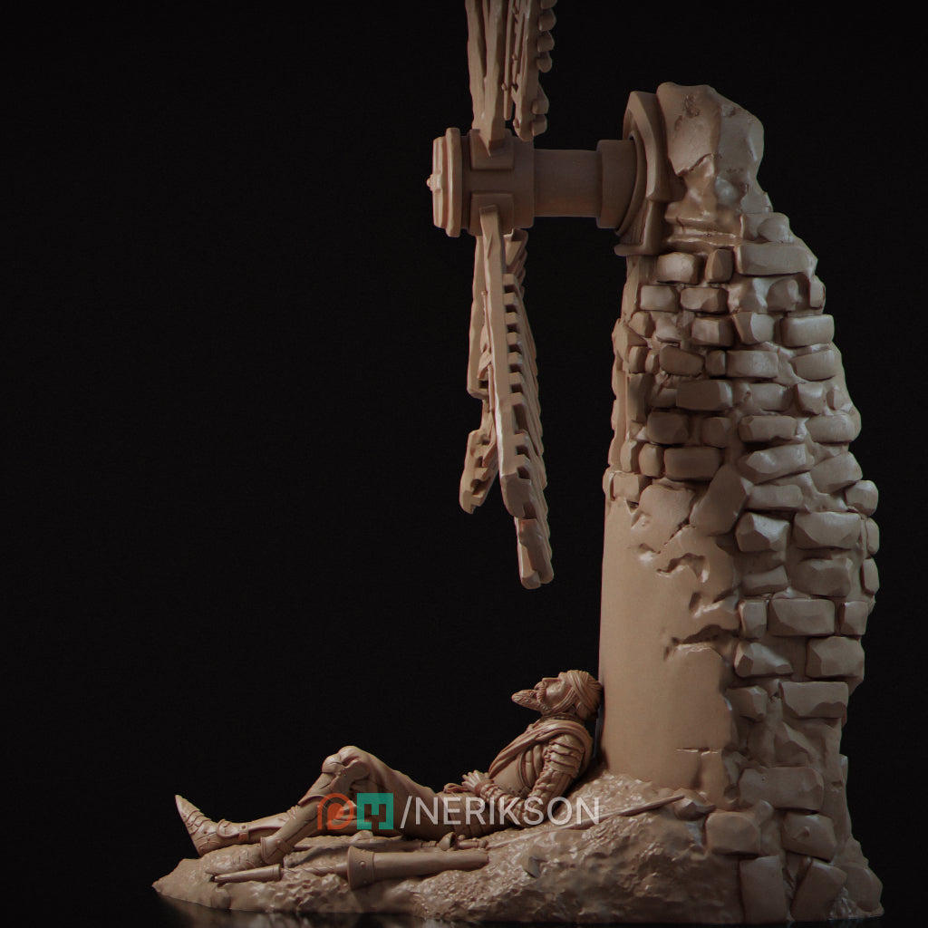 Don Quixote – The Tragedy of Dreams Diorama Miniature Resin Model Kit | by Nerikson