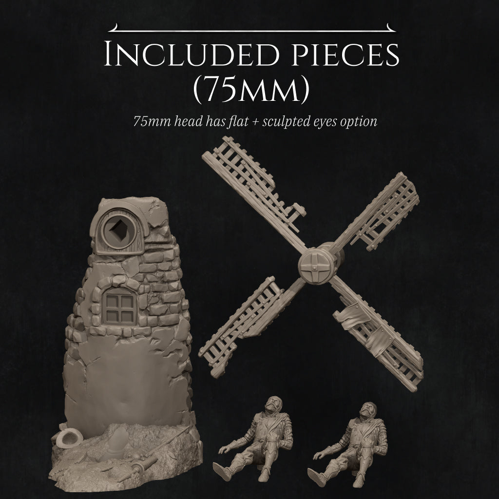 Don Quixote – The Tragedy of Dreams Diorama Miniature Resin Model Kit | by Nerikson