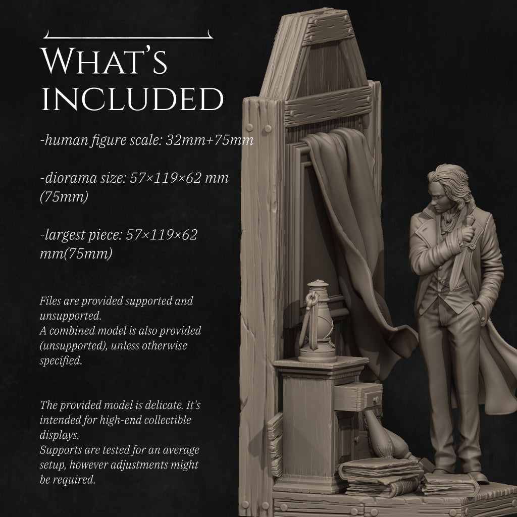 Dorian Gray – The Tragedy of the Self Diorama Miniature Resin Model Kit | by Nerikson