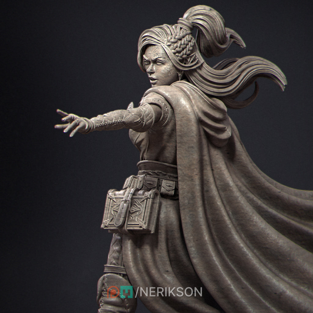 Elf Mage Miniature Resin Model Kit | by Nerikson