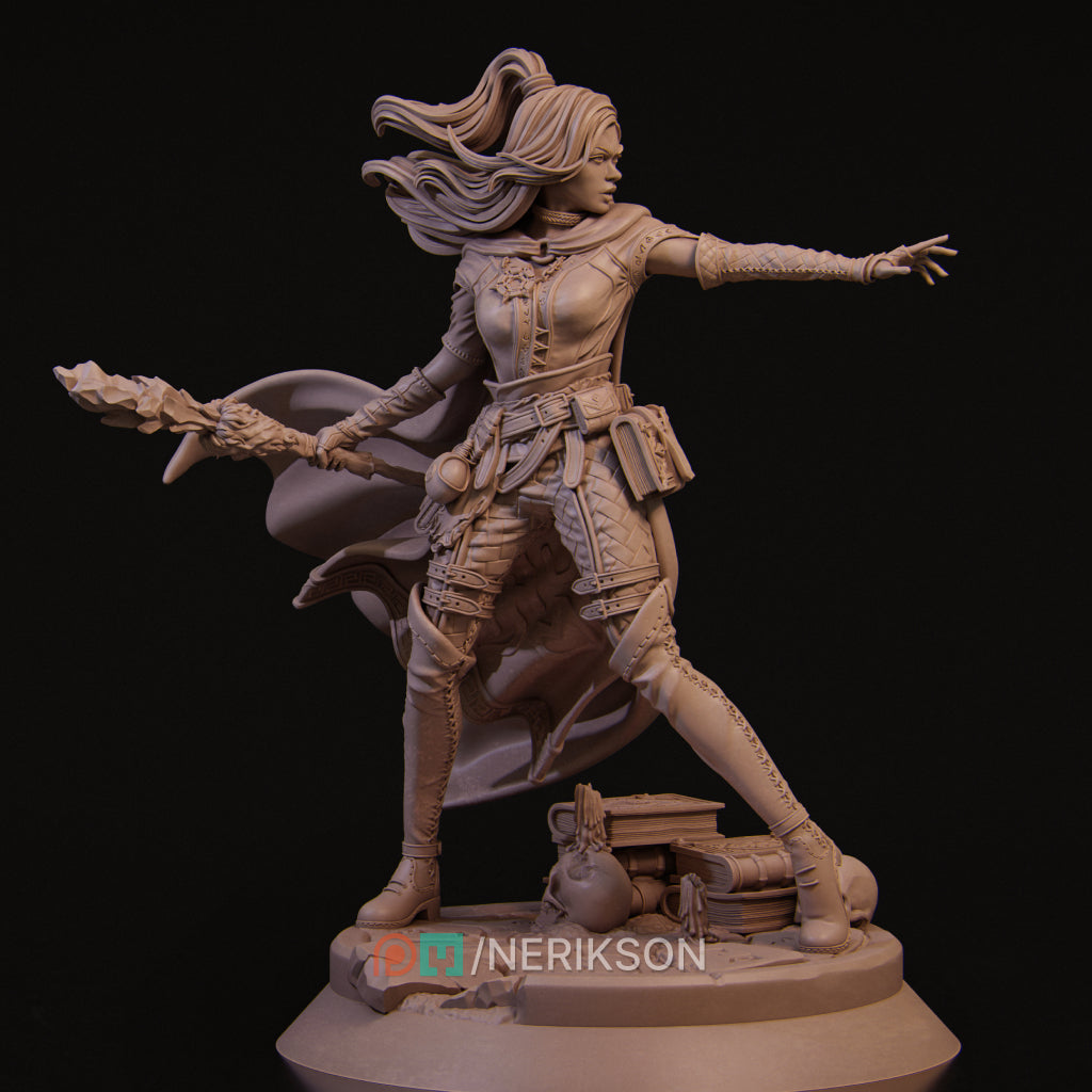 Elf Mage Miniature Resin Model Kit | by Nerikson