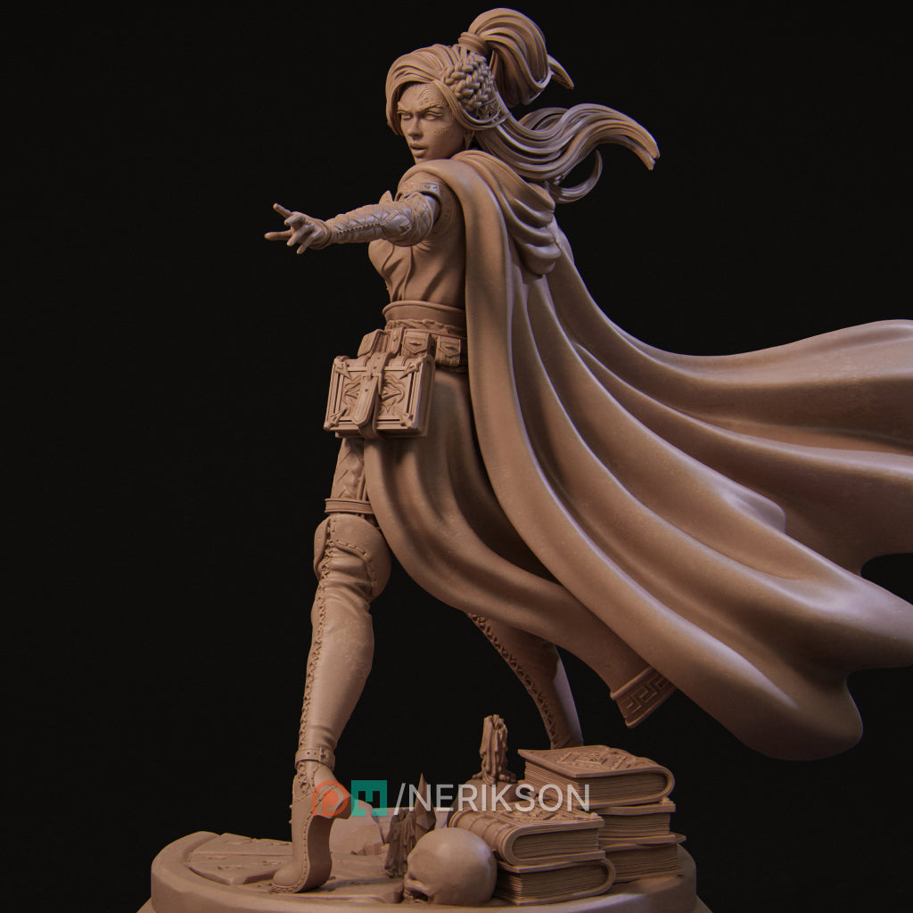 Elf Mage Miniature Resin Model Kit | by Nerikson