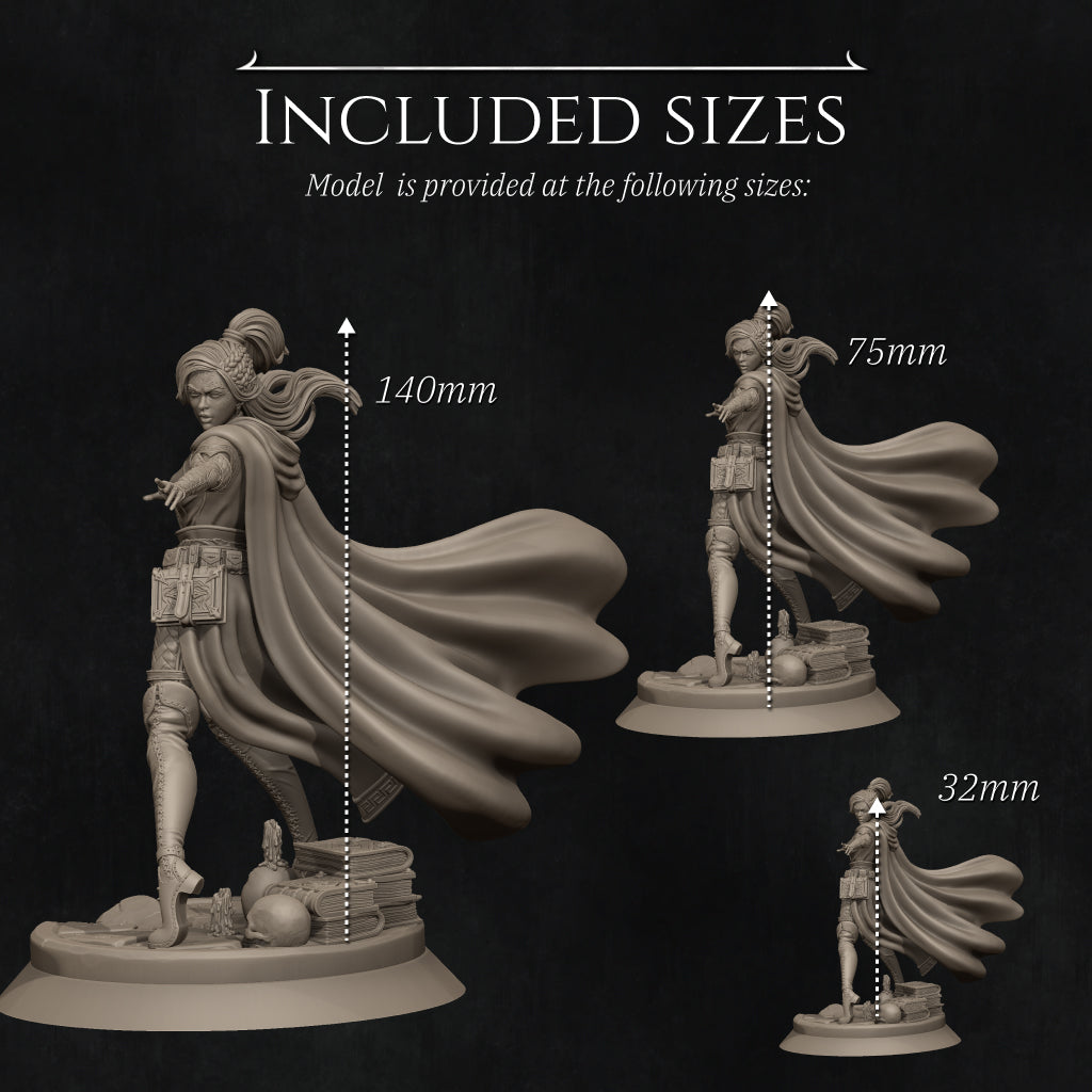Elf Mage Miniature Resin Model Kit | by Nerikson