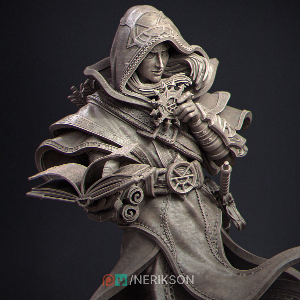 Elf Priest Miniature Resin Model Kit | by Nerikson