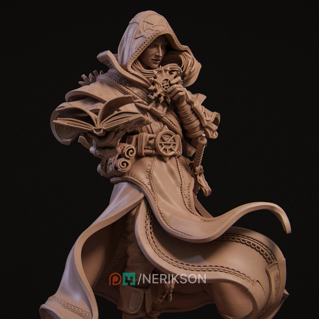 Elf Priest Miniature Resin Model Kit | by Nerikson