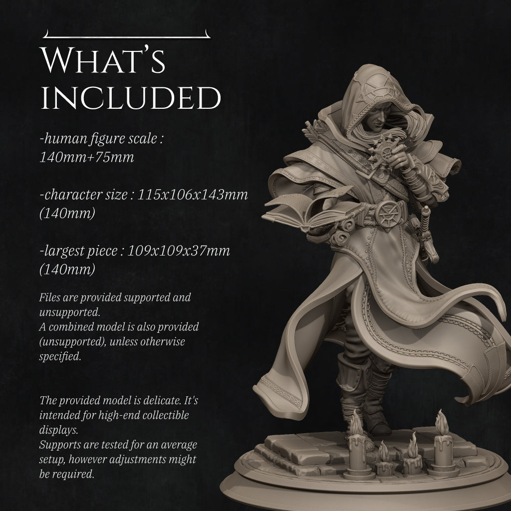 Elf Priest Miniature Resin Model Kit | by Nerikson