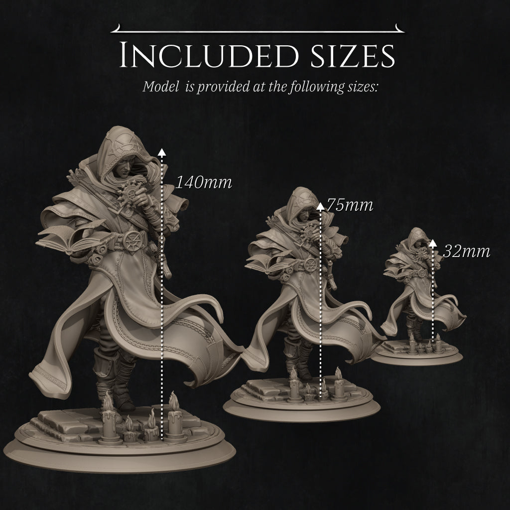 Elf Priest Miniature Resin Model Kit | by Nerikson