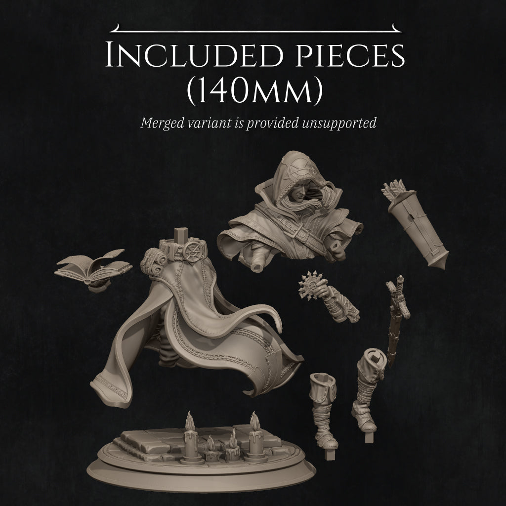 Elf Priest Miniature Resin Model Kit | by Nerikson