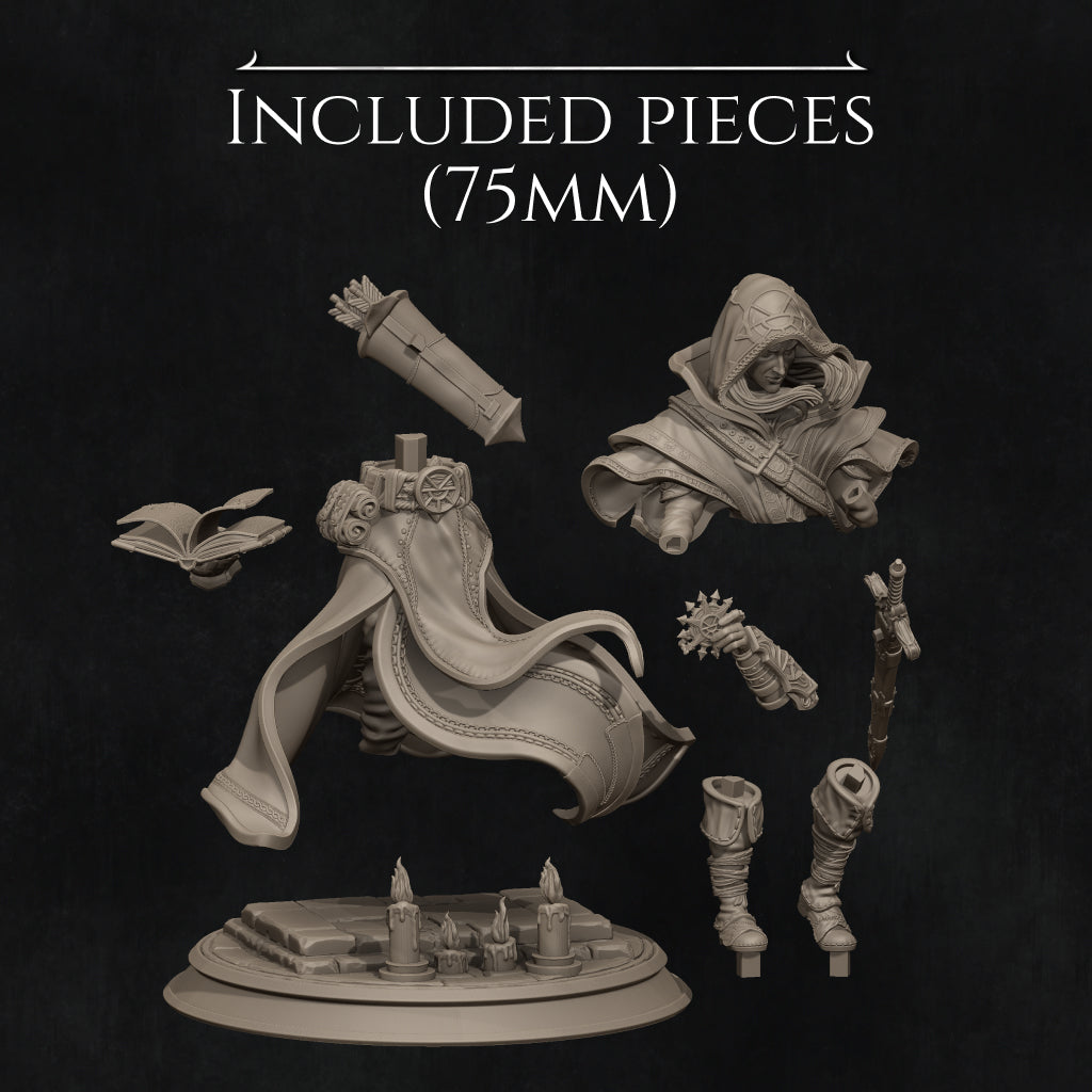 Elf Priest Miniature Resin Model Kit | by Nerikson