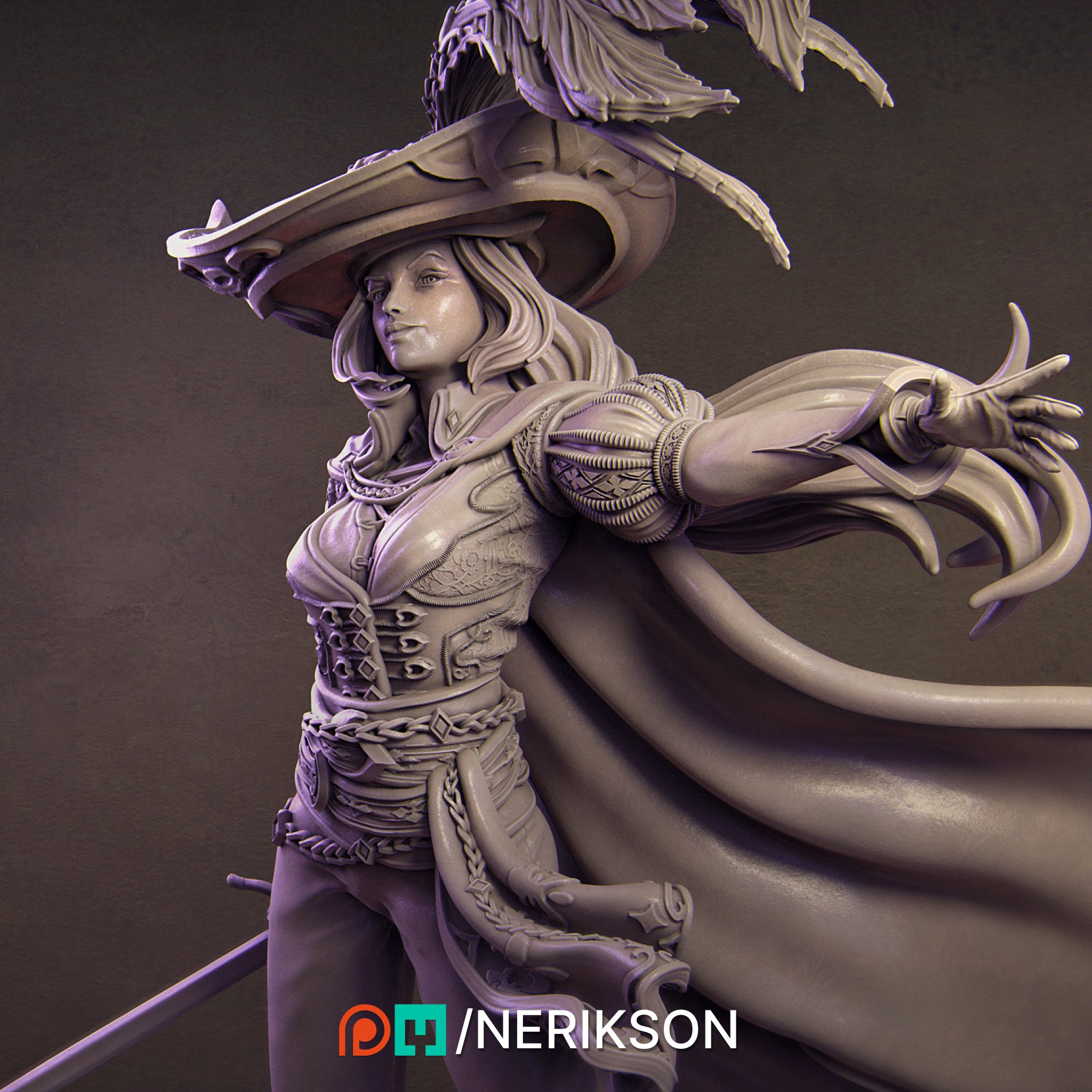 Elle the Musketeer Miniature Resin Model Kit | by Nerikson