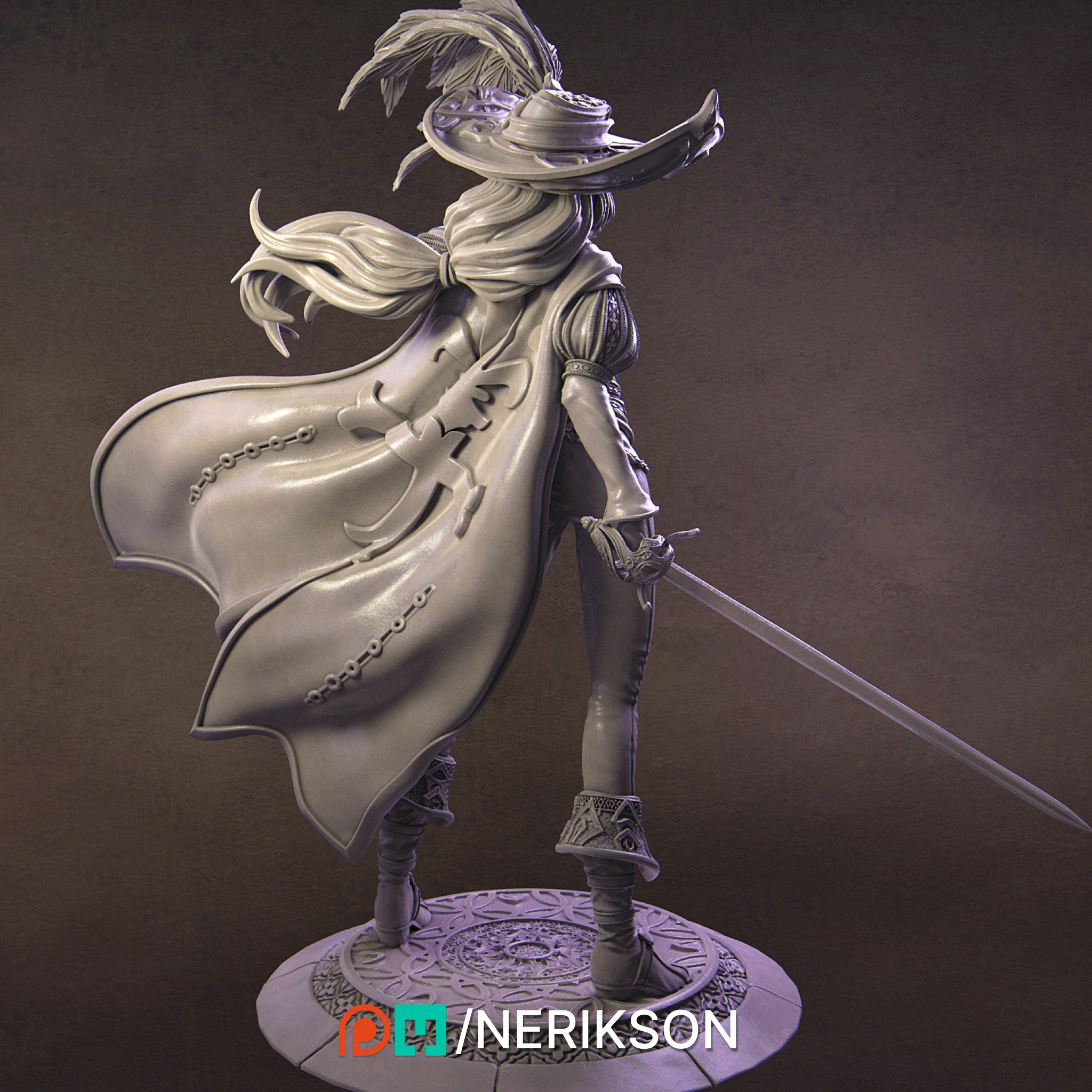 Elle the Musketeer Miniature Resin Model Kit | by Nerikson