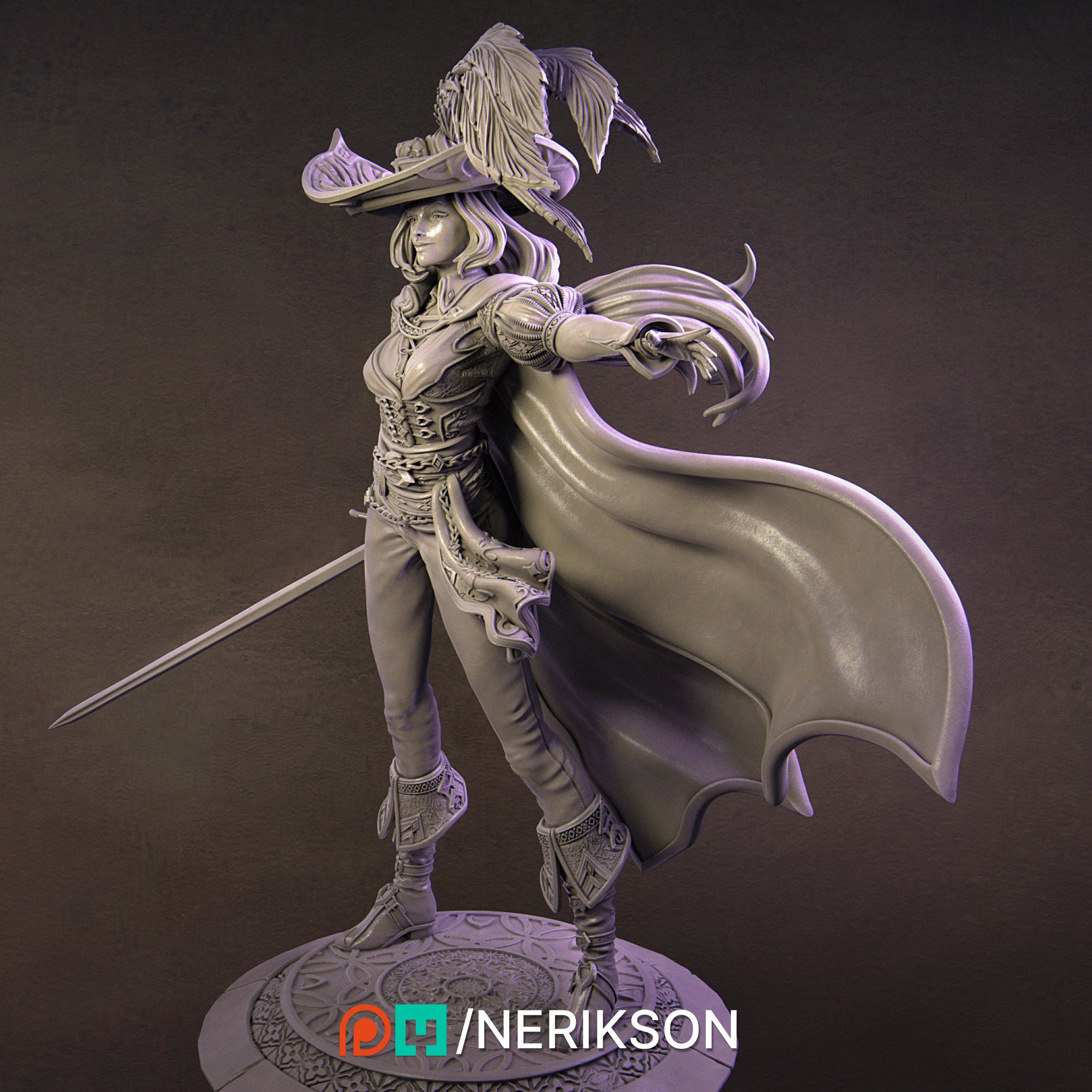 Elle the Musketeer Miniature Resin Model Kit | by Nerikson