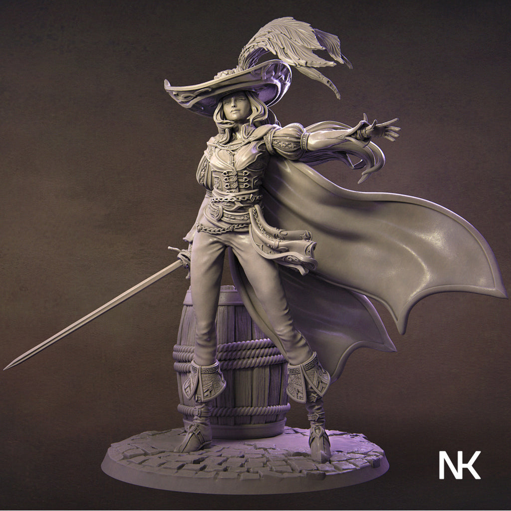 Elle the Musketeer Miniature Resin Model Kit | by Nerikson