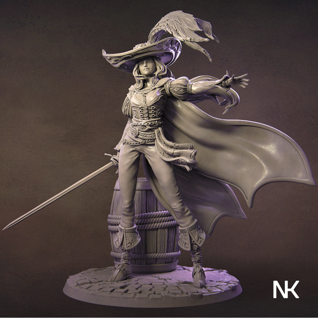 Elle the Musketeer Miniature Resin Model Kit | by Nerikson