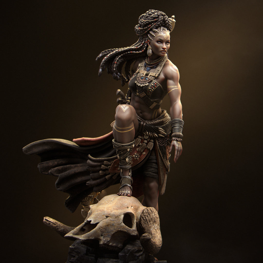 Elzebe the Warrior Queen Miniature Resin Model Kit | by Nerikson