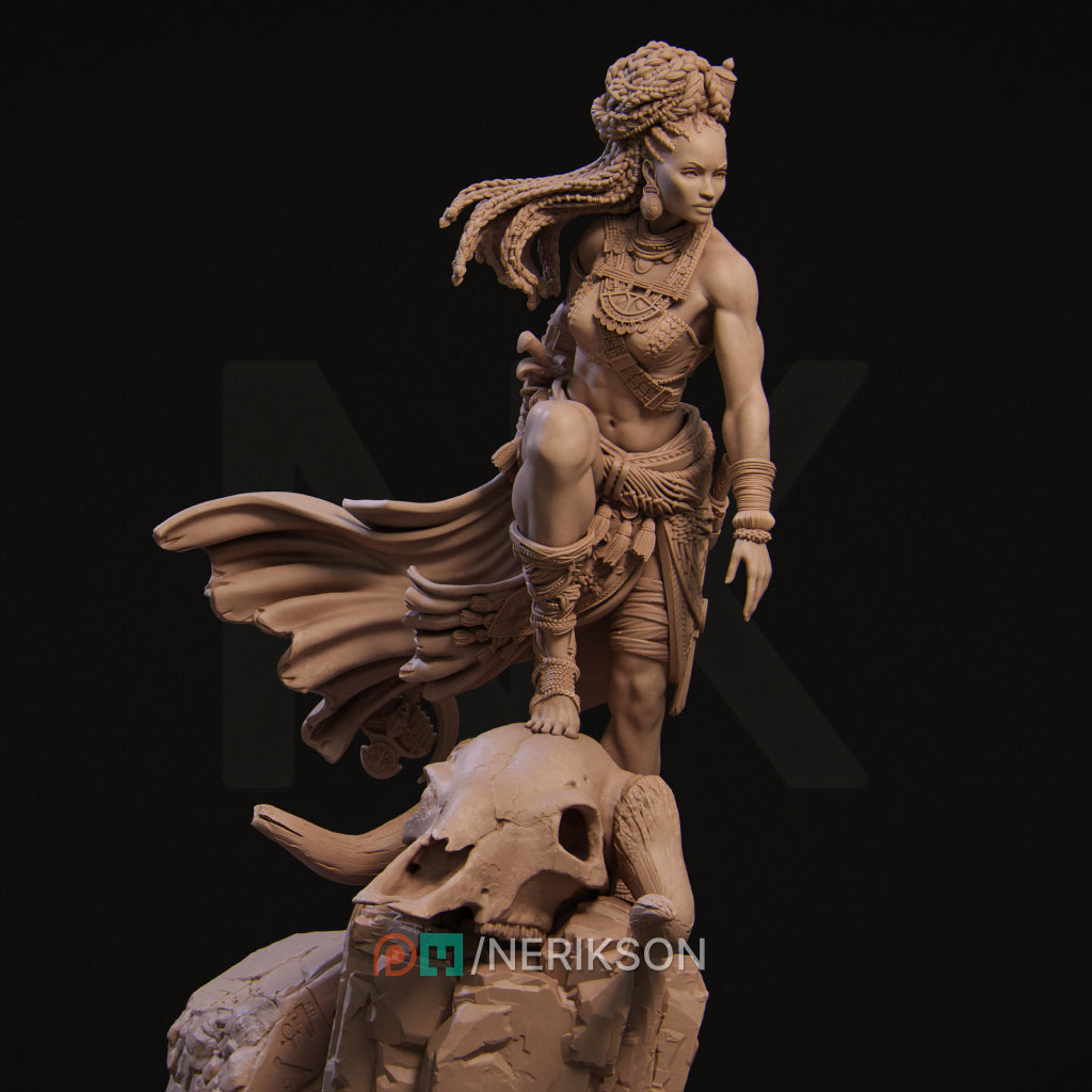 Elzebe the Warrior Queen Miniature Resin Model Kit | by Nerikson