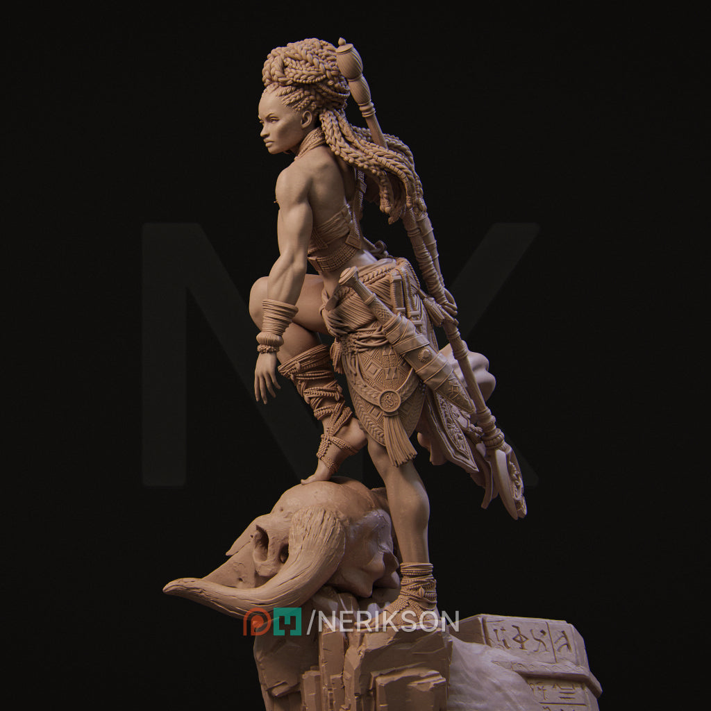 Elzebe the Warrior Queen Miniature Resin Model Kit | by Nerikson