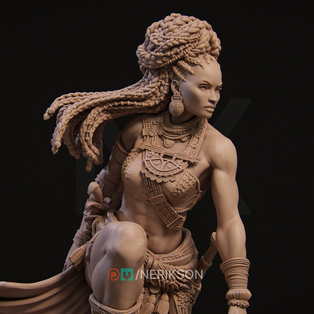 Elzebe the Warrior Queen Miniature Resin Model Kit | by Nerikson