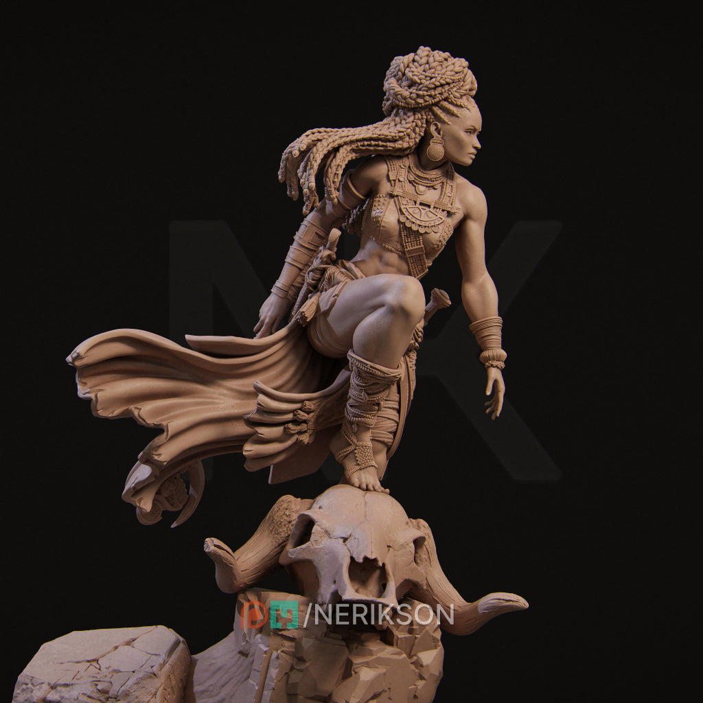 Elzebe the Warrior Queen Miniature Resin Model Kit | by Nerikson