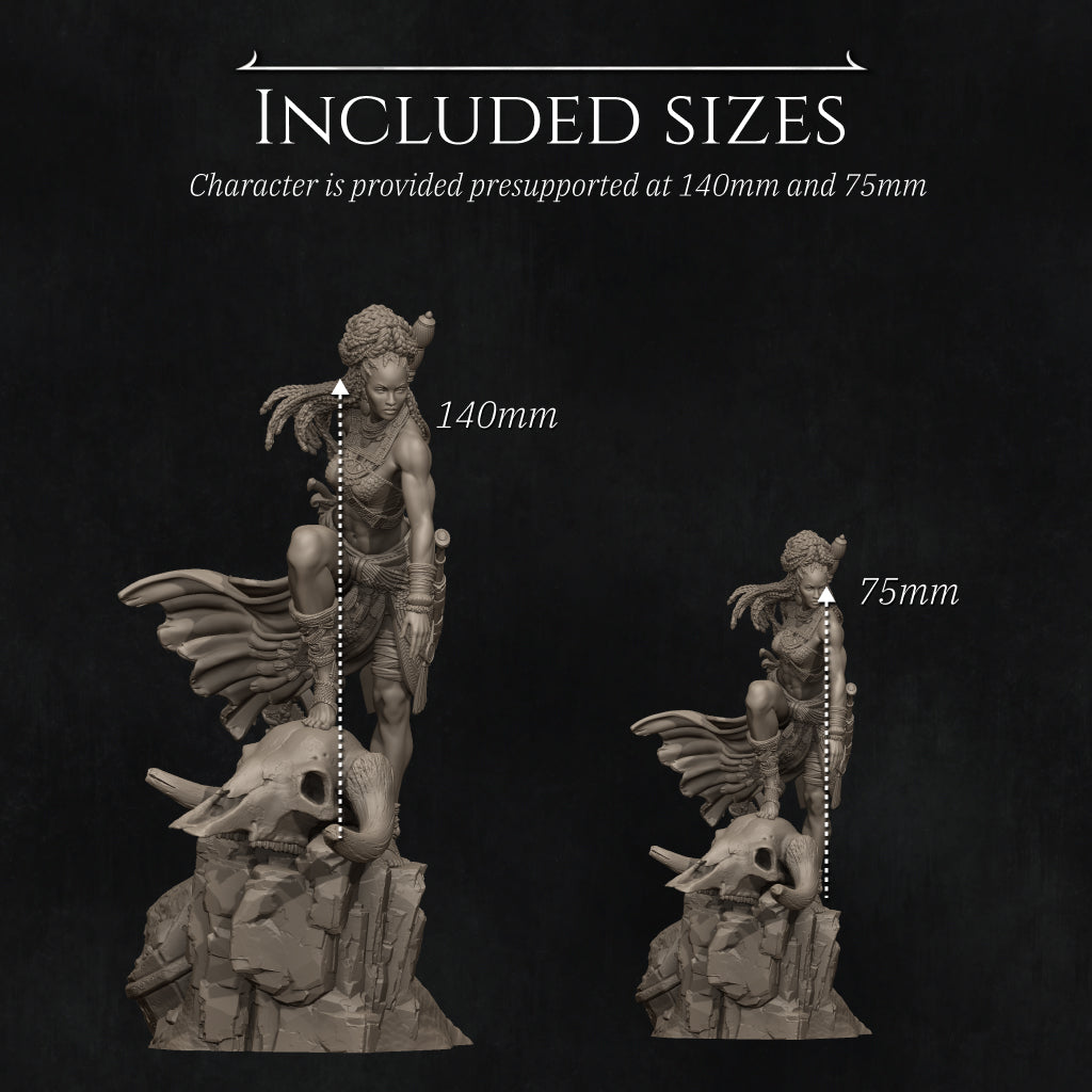 Elzebe the Warrior Queen Miniature Resin Model Kit | by Nerikson