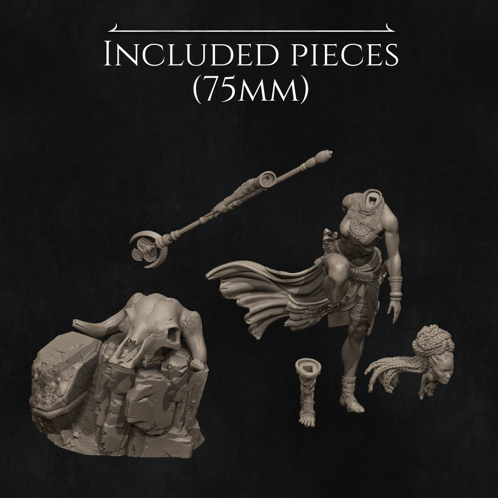 Elzebe the Warrior Queen Miniature Resin Model Kit | by Nerikson