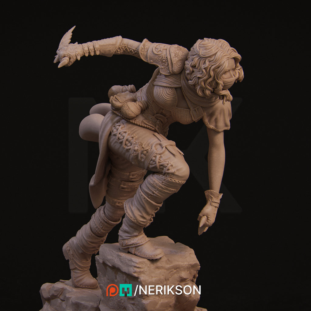 Enika the Assassin Miniature Resin Model Kit | by Nerikson
