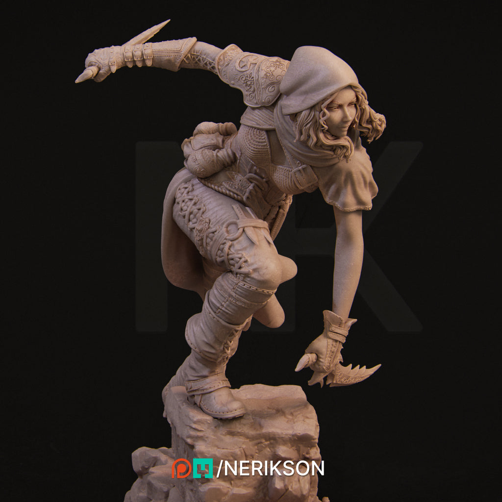 Enika the Assassin Miniature Resin Model Kit | by Nerikson