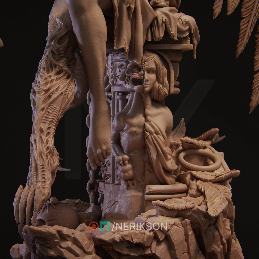 The Face of Evil Diorama Miniature Resin Model Kit | by Nerikson