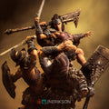 Fight of the Wolf Diorama Miniature Resin Model Kit | by Nerikson