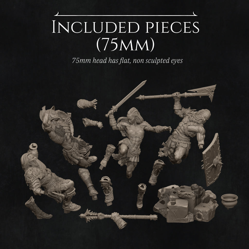 Fight of the Wolf Diorama Miniature Resin Model Kit | by Nerikson
