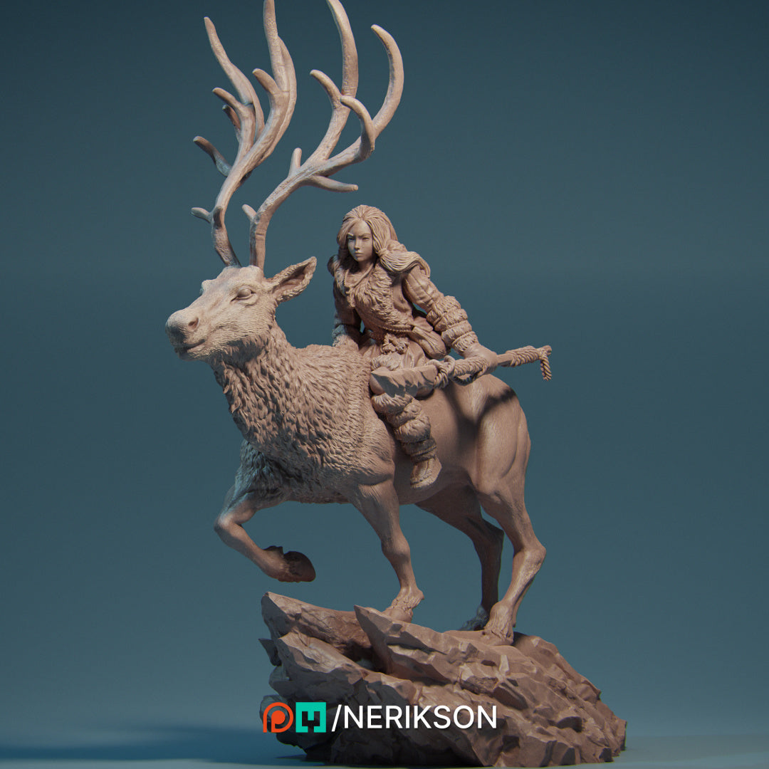 Gerda the Snow Huntress Miniature Resin Model Kit | by Nerikson
