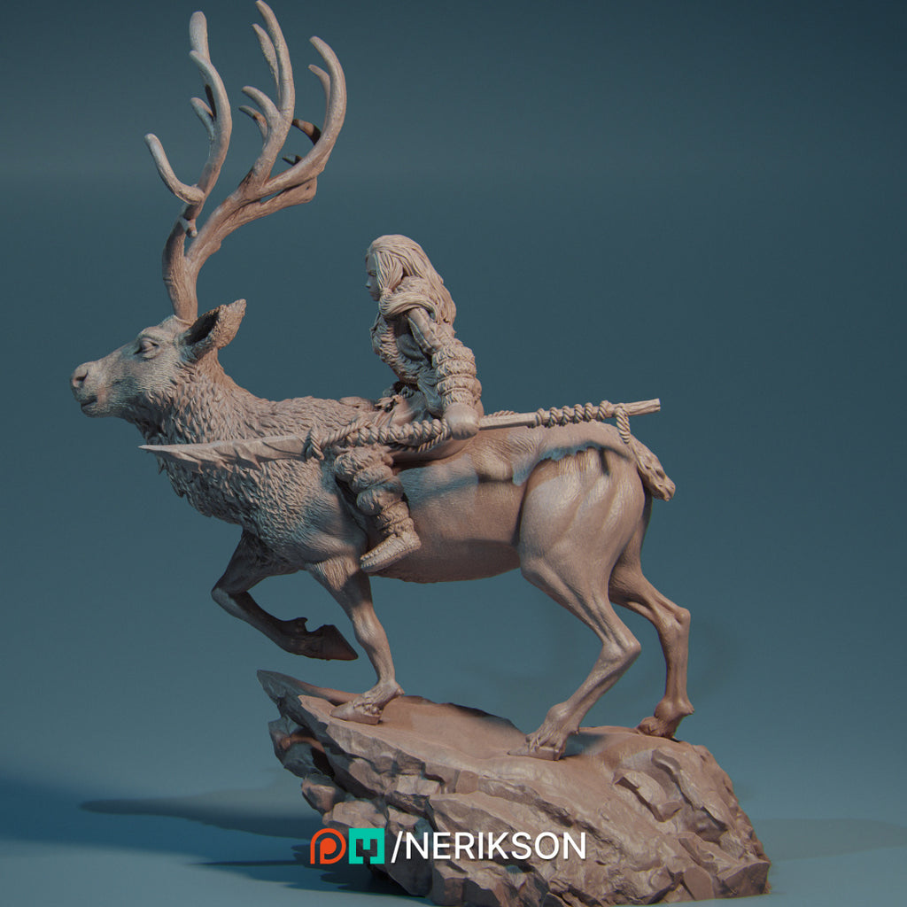 Gerda the Snow Huntress Miniature Resin Model Kit | by Nerikson