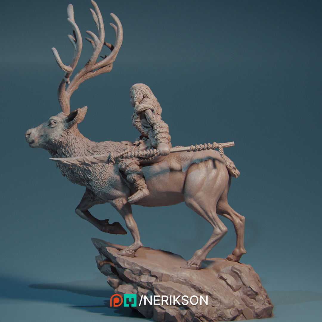 Gerda the Snow Huntress Miniature Resin Model Kit | by Nerikson