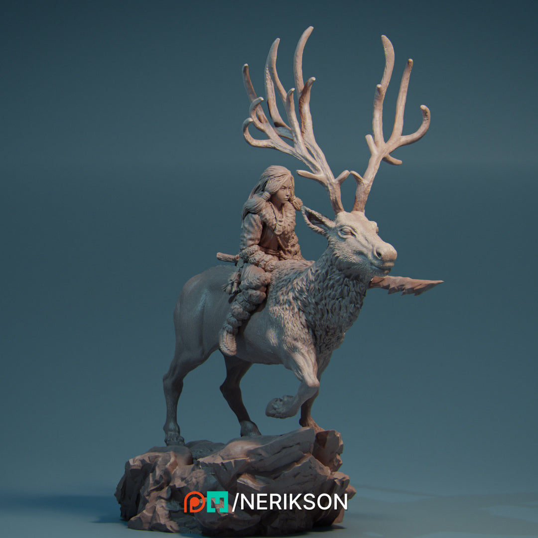 Gerda the Snow Huntress Miniature Resin Model Kit | by Nerikson