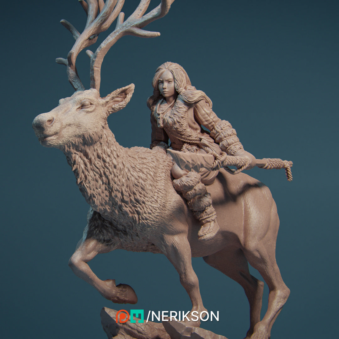 Gerda the Snow Huntress Miniature Resin Model Kit | by Nerikson