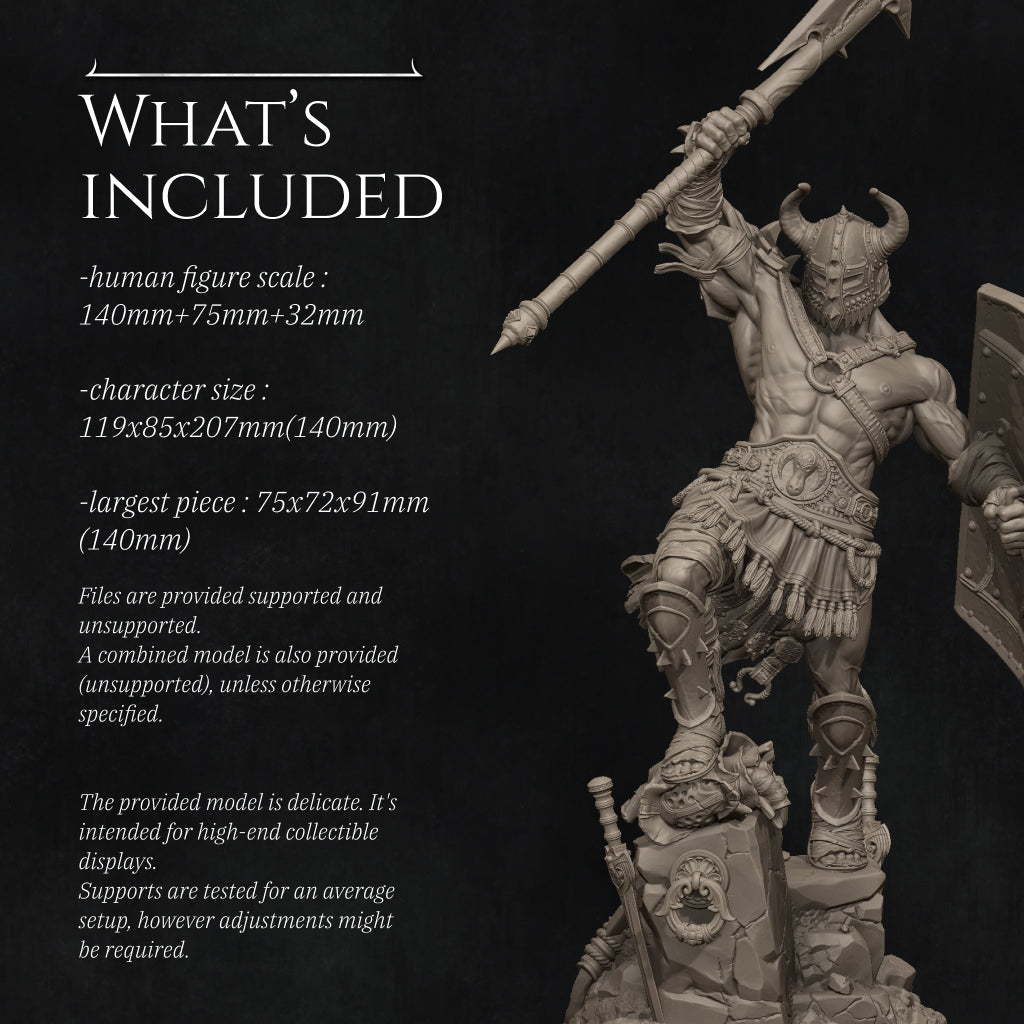 Gladiator Brute Miniature Resin Model Kit | by Nerikson