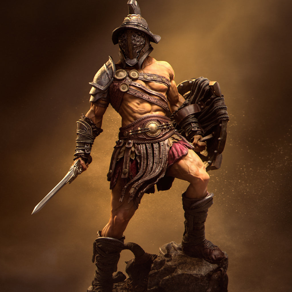 Gladiator Swordsman Miniature Resin Model Kit | by Nerikson