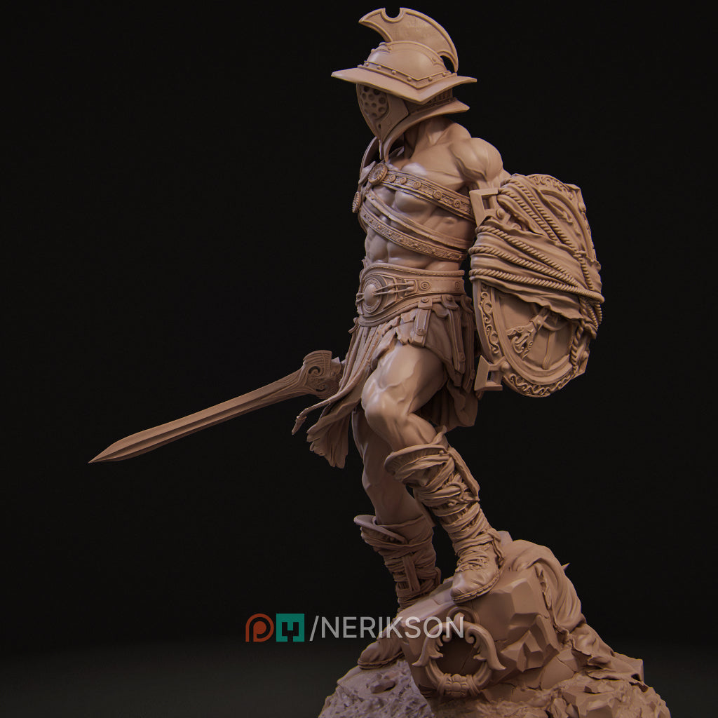 Gladiator Swordsman Miniature Resin Model Kit | by Nerikson