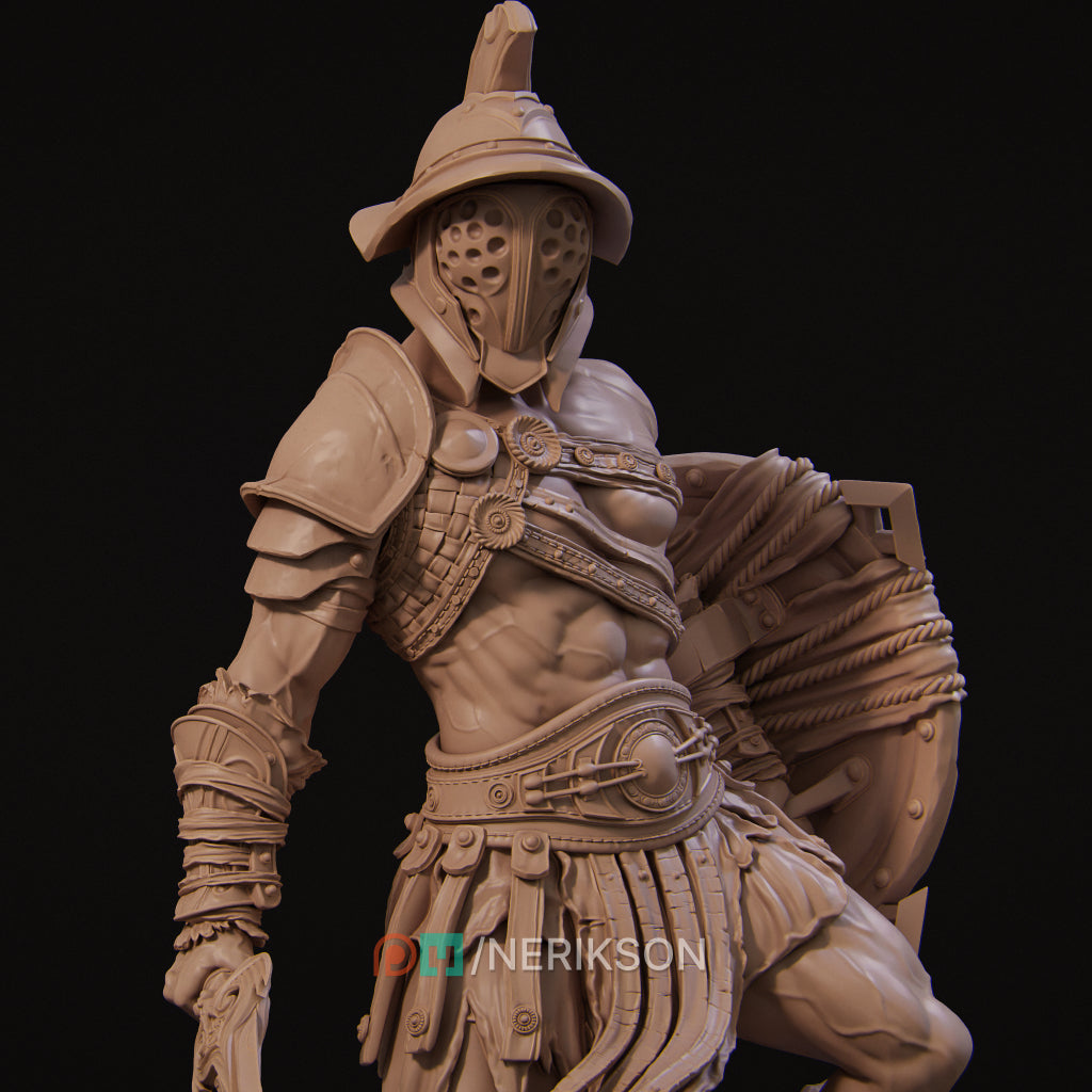 Gladiator Swordsman Miniature Resin Model Kit | by Nerikson