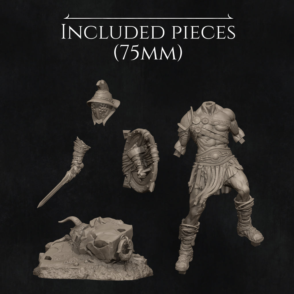 Gladiator Swordsman Miniature Resin Model Kit | by Nerikson