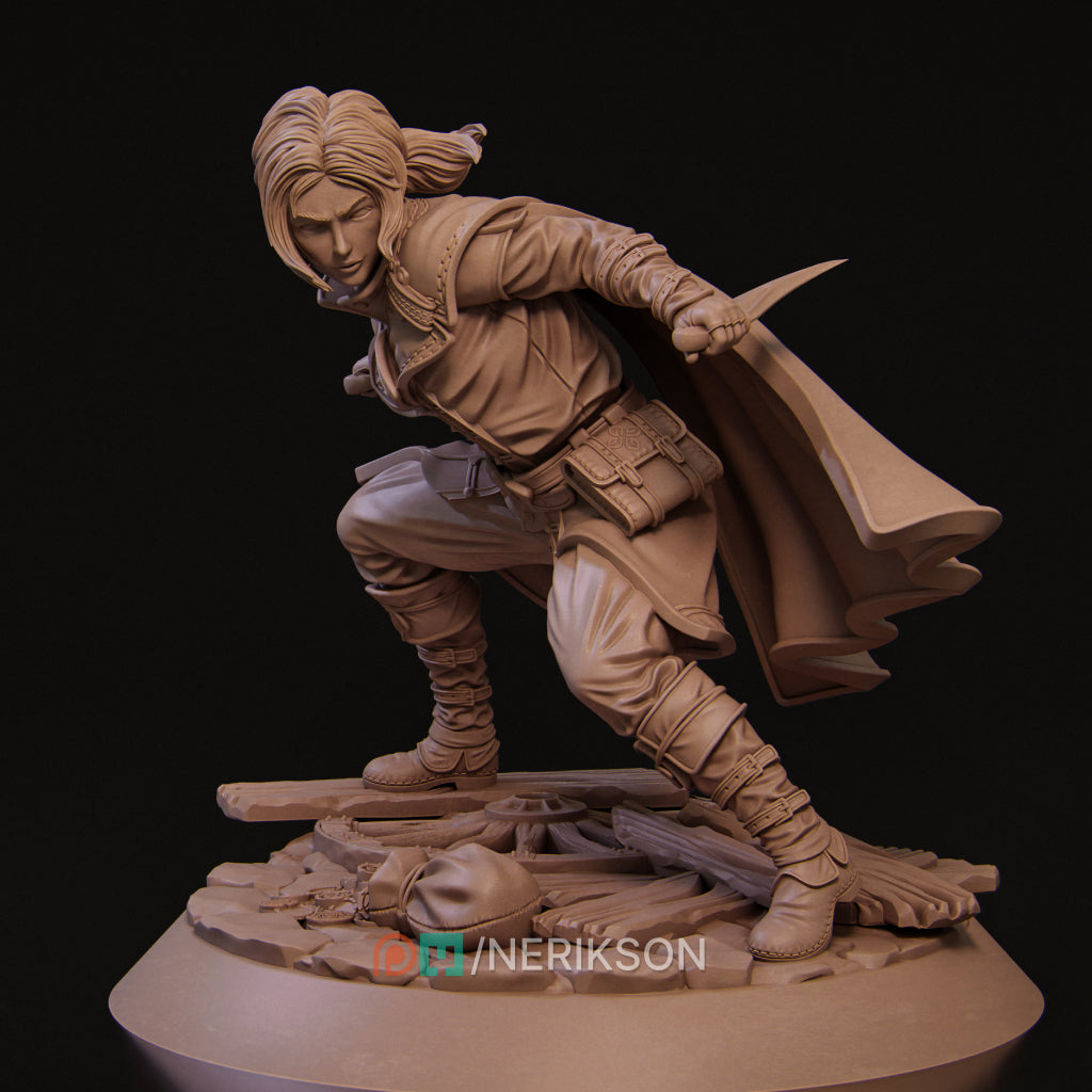 Halfling Rogue Miniature Resin Model Kit | by Nerikson