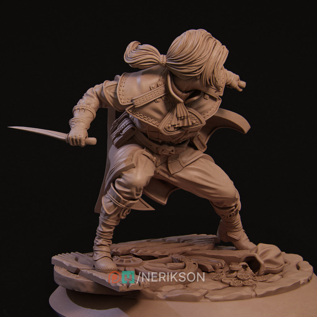 Halfling Rogue Miniature Resin Model Kit | by Nerikson