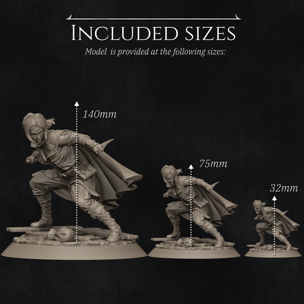 Halfling Rogue Miniature Resin Model Kit | by Nerikson